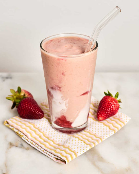 Viral Strawberry Skin Smoothie