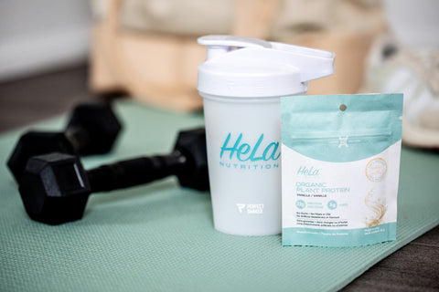 HeLa Singles Trial Pack |  3 Organic Plant Protein Singles + Shaker Bottle