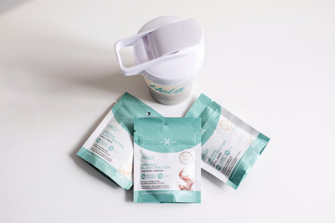 HeLa Singles Trial Pack |  3 Organic Plant Protein Singles + Shaker Bottle