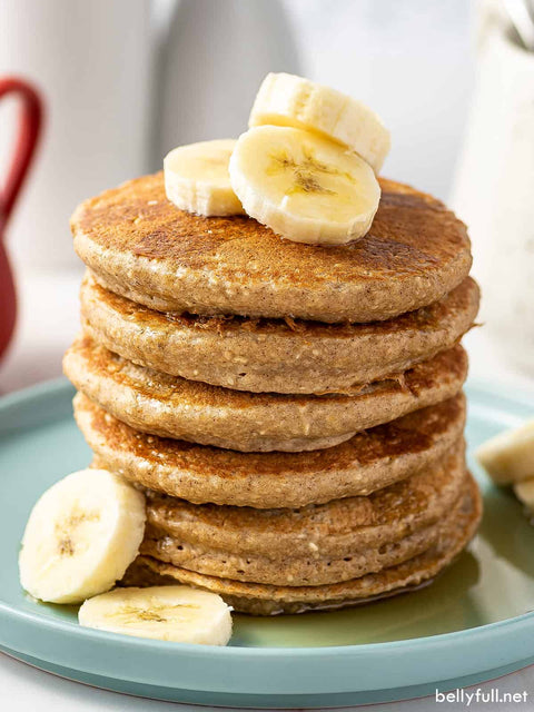 Protein Banana Oatmeal Pancakes