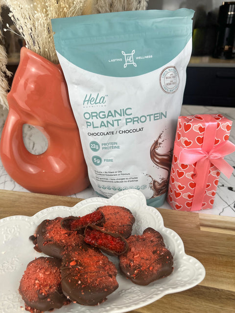 Protein-packed chocolate raspberry chia treats