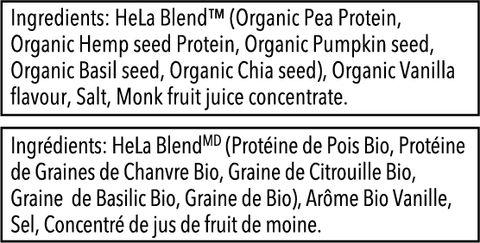 HeLa Vanilla Singles |  Organic Plant Protein